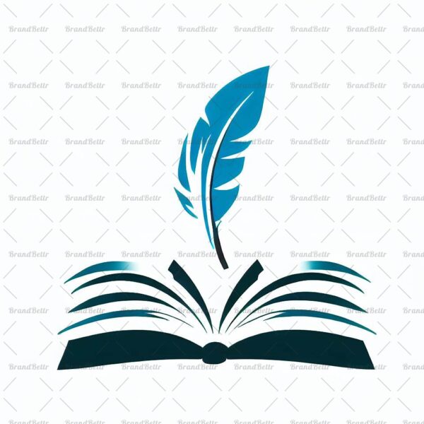 Offenes Buch und Feder